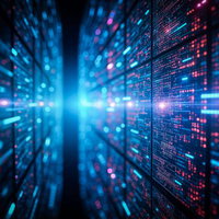 データセンターのサーバールームの写真