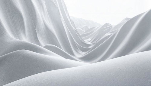 陰影を帯びたドレープ状の光沢布地