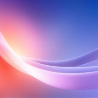 パステルカラーのウェーブ状グラデーション背景の写真