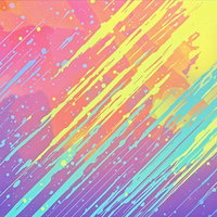 ポップな色合いで仕上げたペイントのAI画像