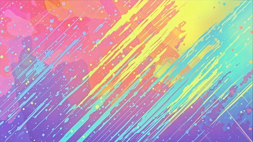 ポップな色合いで仕上げたペイント