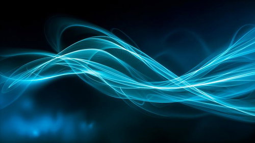 滑らかな光彩が波打つウェーブ