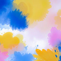 水彩絵の具が混じり合うカラフルな抽象テクスチャー背景の写真