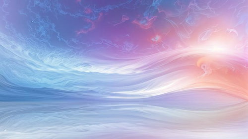 光の粒と滑らかな曲線