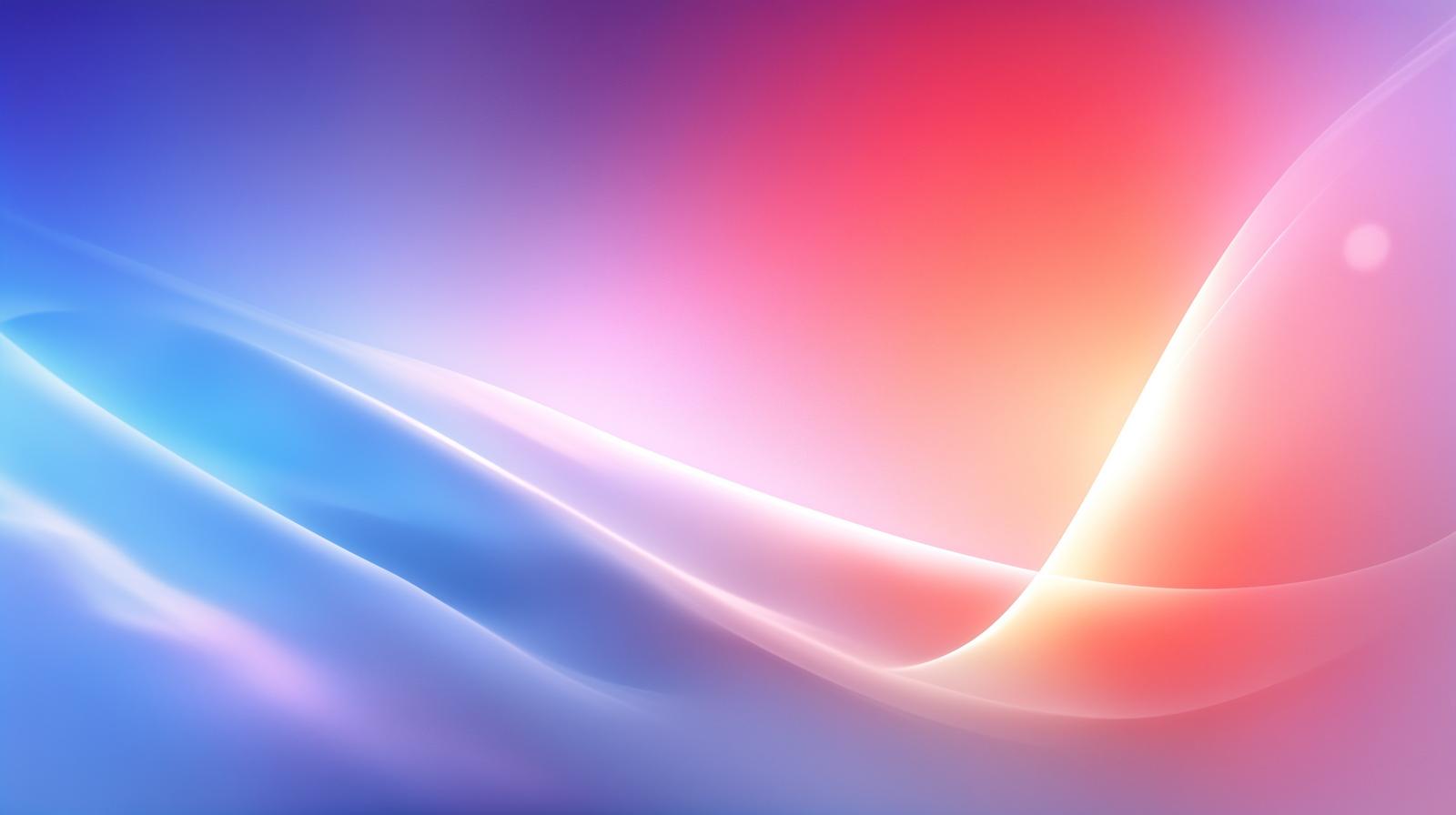 青紫からピンクに変化する光の波とグラデーション