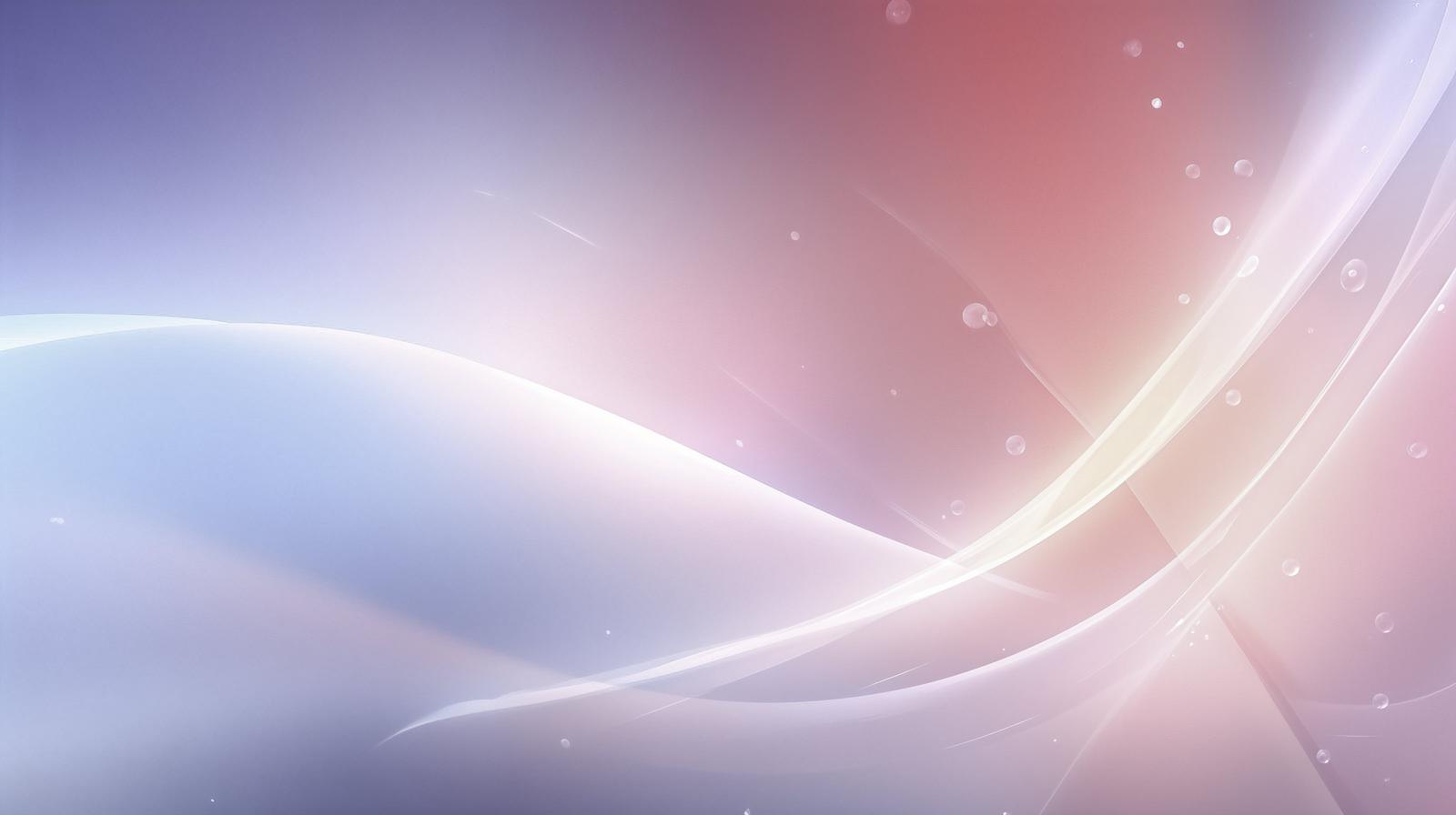 紫とピンクのグラデーションで描かれた光の曲線と粒子エフェクト