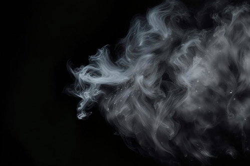 ミステリアスな雰囲気の白煙