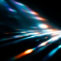 レンズフレアの光の写真