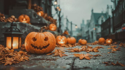 ハロウィンの季節を彩るかぼちゃランタン