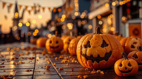 大小のジャック・オー・ランタン