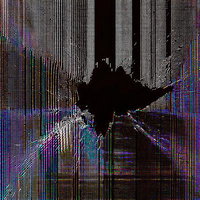 ディスプレイ破損による液晶画面のひび割れと表示不具合の写真