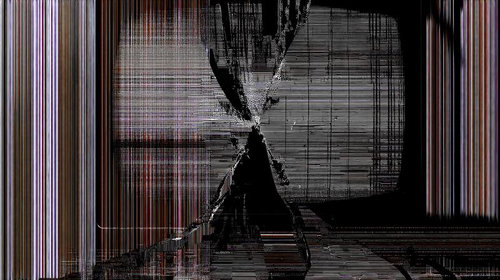 光と情報が交差するサイバー風の近未来データ空間