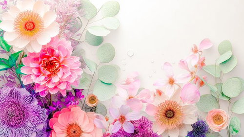 繊細な花びらの重なりと水滴のアクセント