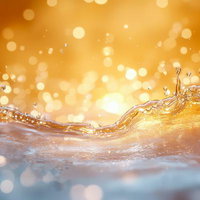 黄金の波がきらめく瞬間の写真