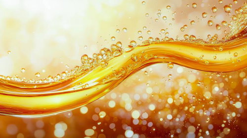 ゴージャスに煌めく泡と浮かび上がる無数の気泡