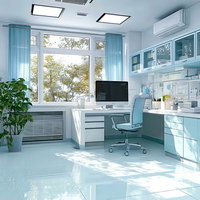 採光豊かな病院の清潔な診察室：モダンで明るい医療空間の写真