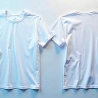 白い無地Tシャツの前面と背面の写真