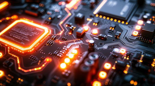 光る回路基板とプロセッサ