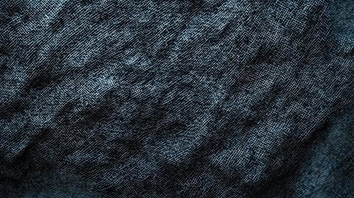 インディゴブルーのデニム生地織り目クローズアップ