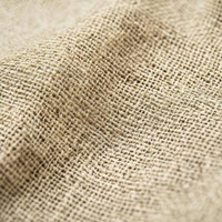 麻布の粗い織り目と自然な繊維テクスチャの写真