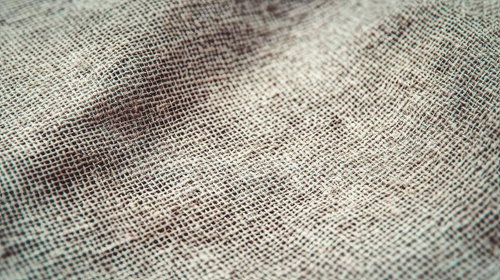 織り目の粗さが繊細に映し出されている布地