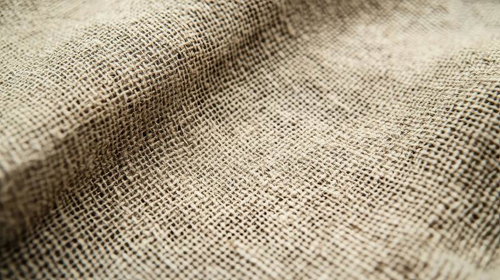 ナチュラルな麻布のテクスチャとファブリック