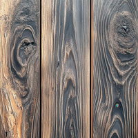 焼杉仕上げの木目テクスチャーの写真