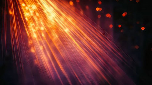 天使のはしごが降り注ぐ光線｜オレンジと黄色の放射状光