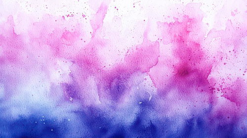 ピンク×紫×青に滲んだパステルカラーの水彩風背景