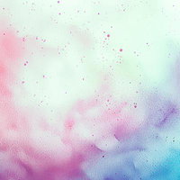 ピンクと水色が滲んだ水彩のテクスチャー背景の写真