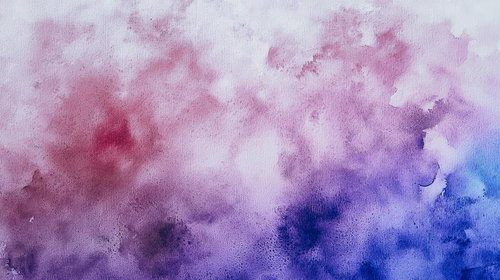 ピンク紫から青へ流れる水彩のテクスチャー