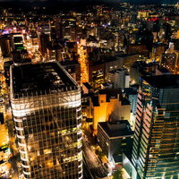 展望台から見た仙台の夜景の写真