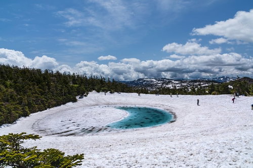 八幡平山頂付近に現れるドラゴンアイ
