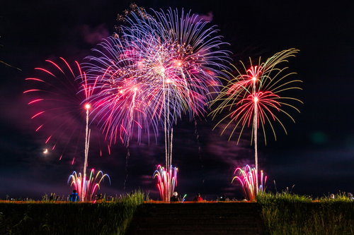 大曲の打ち上げ花火（秋田県大仙市）