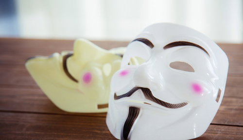 名無しの仮面・アノニマスマスク2つ