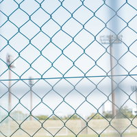 金網フェンス越しに見える野球場のグランドの写真