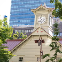 札幌の名所・昼間の時計台の写真