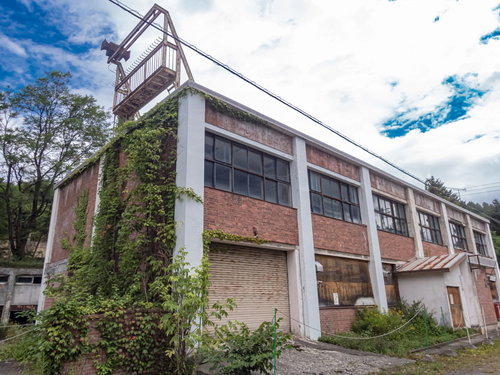 廃屋となった郵便局（美唄炭鉱）