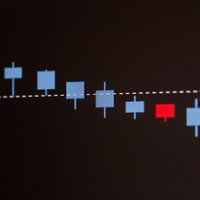 急落まったなし～株価チャートの下落を示すローソク足の写真
