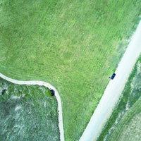 リバーフィールド古河のドローン練習場を空撮で撮影の写真