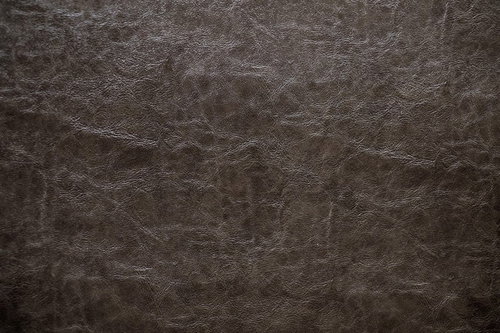 黒いレザーの表面のシボ加工テクスチャー