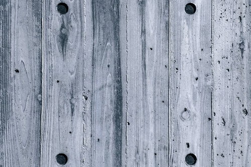 白く塗装された木板のテクスチャーとくぎ穴