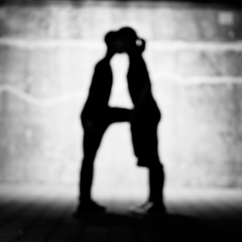 「A」のアルファベット（人文字）