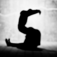 「S」のアルファベット（人文字）の写真