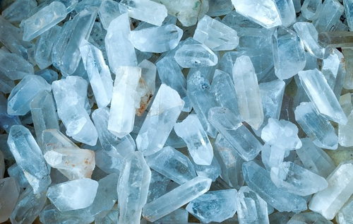 水晶のテクスチャー 原石の結晶