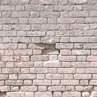 朽ちたレンガの壁（テクスチャー）の写真