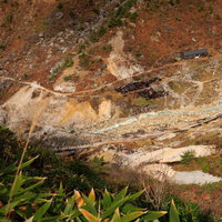 湯畑周辺の紅葉と沼尻ルートの写真