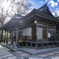秋色に映る石川町の石都々古和気神社の静かな境内の写真