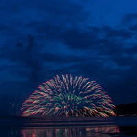 水中花火（鎌倉花火大会）の写真