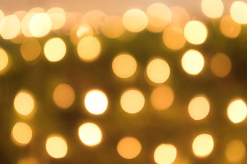 クリスマスイルミネーションの丸ボケ背景